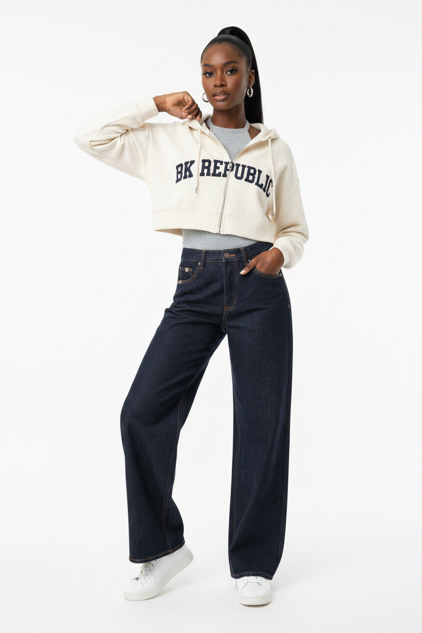 Brooklyn Republic Essentials™ Women's Heavyweight Straight Leg Denim Jeans