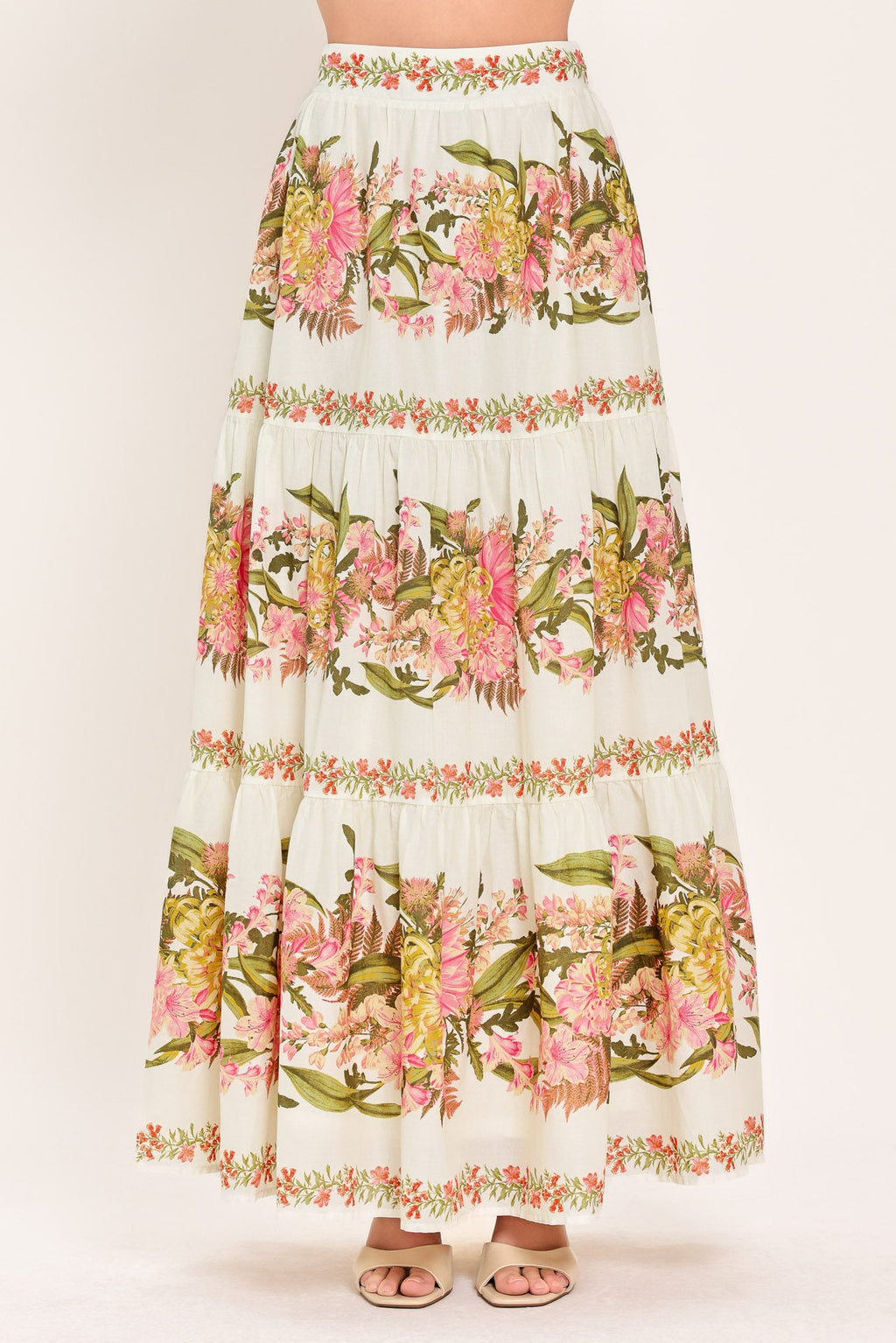 Botanical Woven Maxi Skirt
