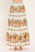 Botanical Woven Maxi Skirt
