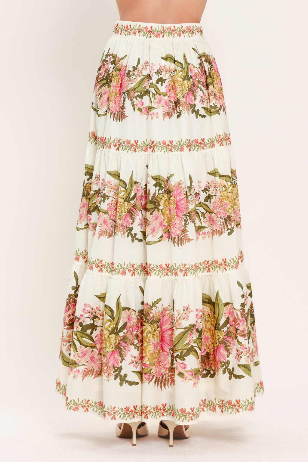 Botanical Woven Maxi Skirt