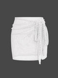 Knitted Beach Short Skirt