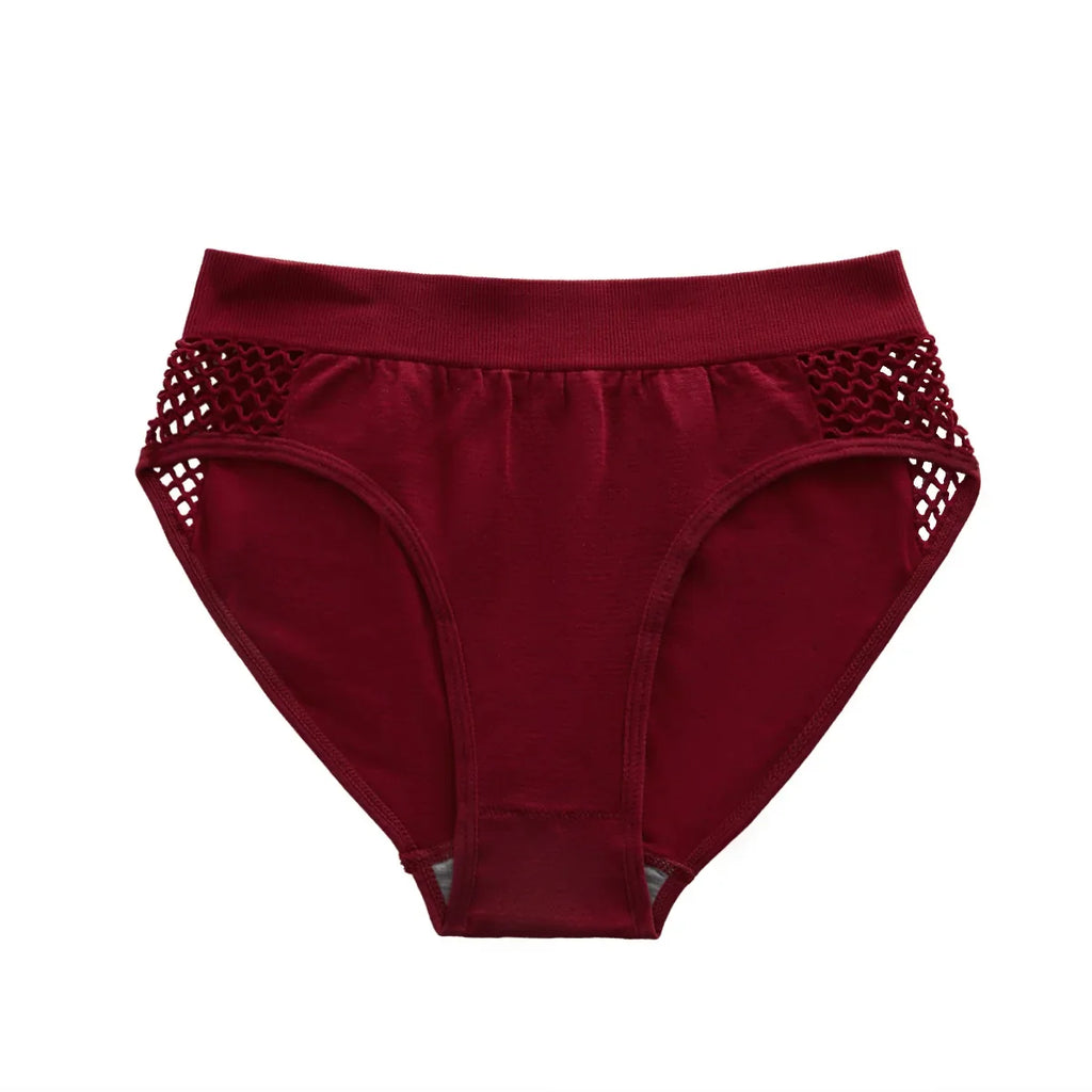 1pcs Mid Waist Solid Seamless Women Panties Underwear Breathable Comfortable Female Underpants Lingerie Hot Sale Lady Briefs
