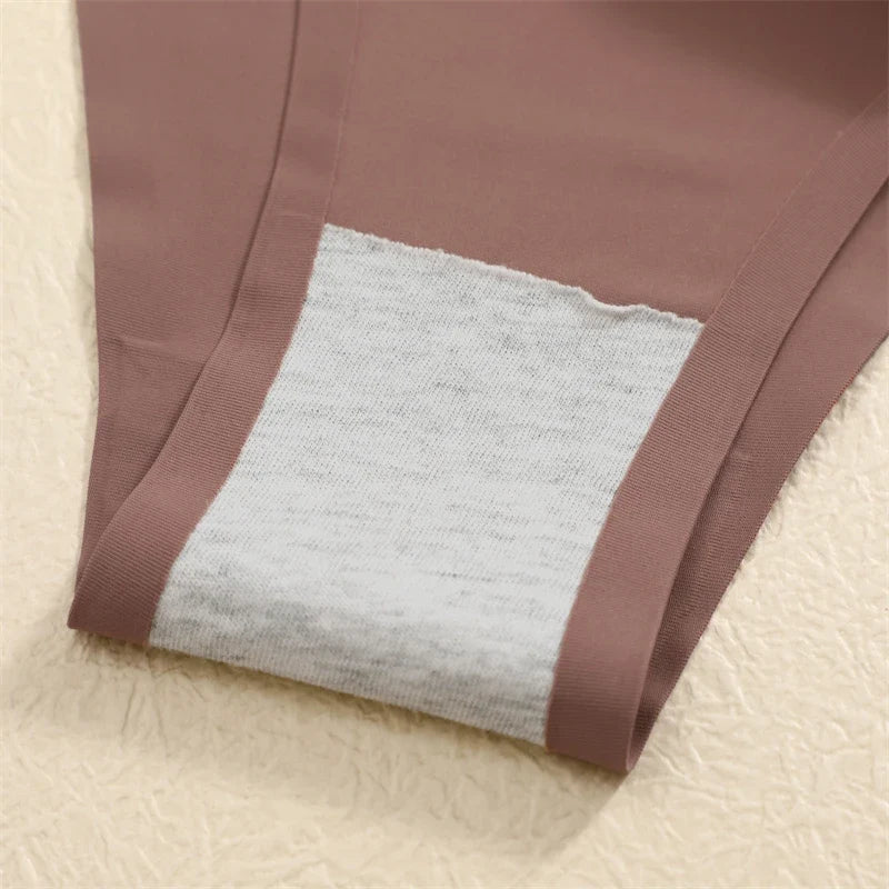 10Pcs Seamless Thong Women Thin Strap Low Waist High Flexibility Panties Sexy Underwear Ladies Briefs T-back Comfortable Women