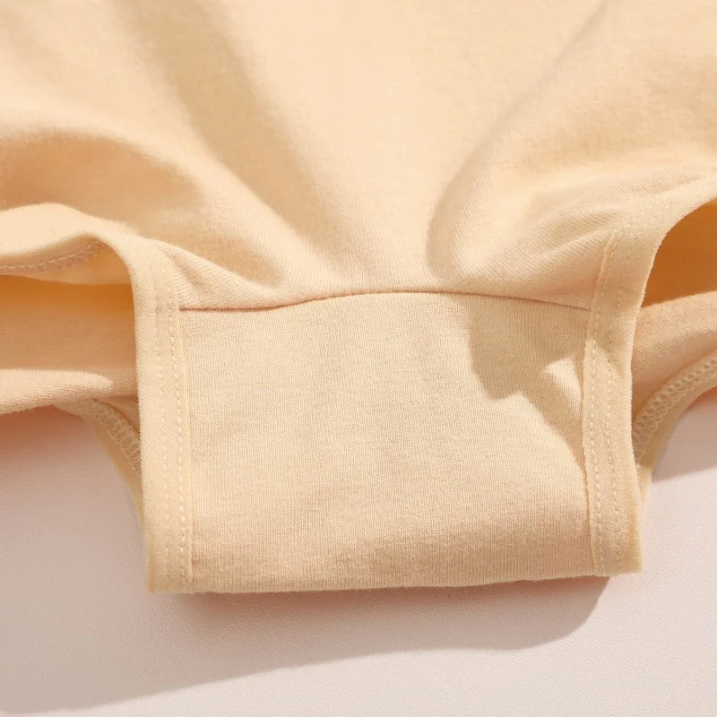 3PCS/SET Women Panties Cotton Seamless Sports Boxers Underwear Female Solid Color Briefs Cozy Lingerie Intimate Underpants XS-XL