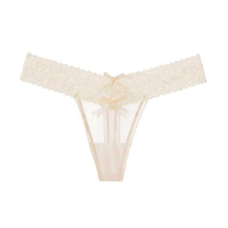 Sexy Girls Briefs Thong Women Panties Lace G String Transparent Underwear Low Waist Seamless Female Lingerie