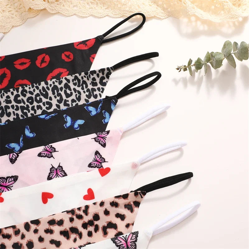 10Pcs Seamless Thong Women Thin Strap Low Waist High Flexibility Panties Sexy Underwear Ladies Briefs T-back Comfortable Women
