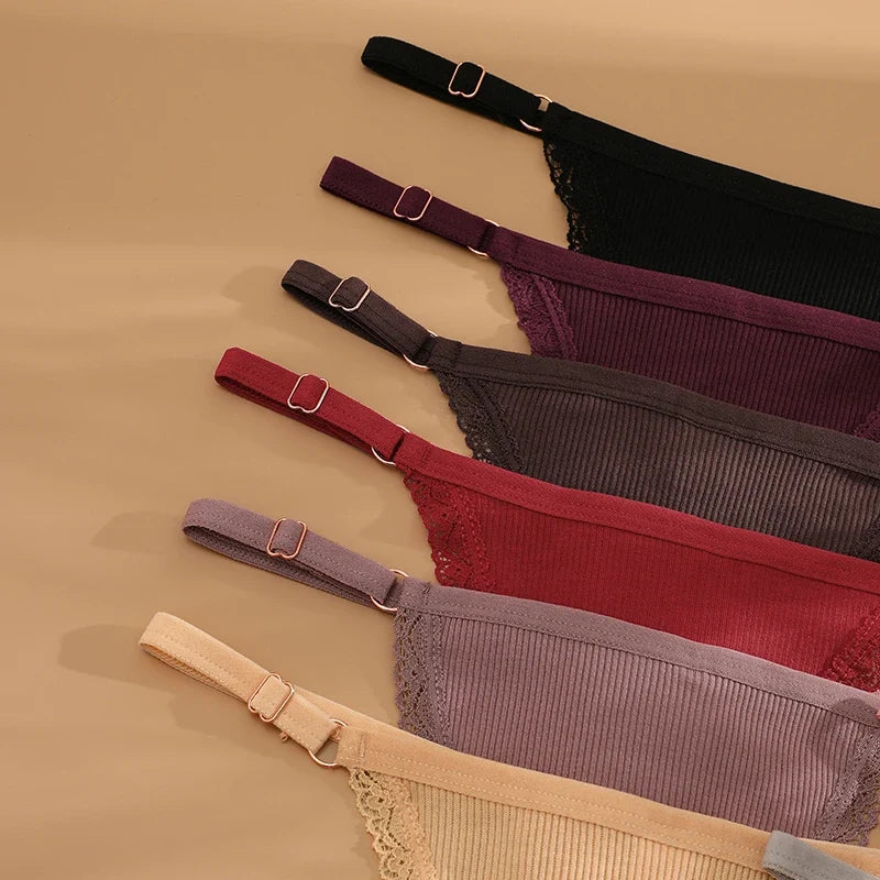 3Pcs/Set Cotton G-String Sexy Women Thong Adjustable Belt Seamless Panties Breathable Low Waist Lingerie Female Soft Solid Color
