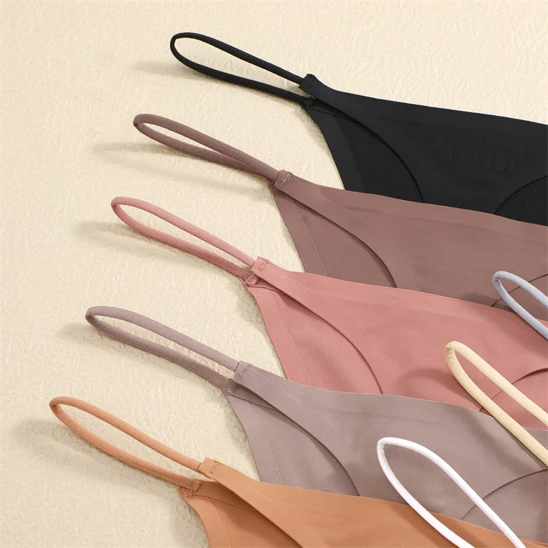 10Pcs Seamless Thong Women Thin Strap Low Waist High Flexibility Panties Sexy Underwear Ladies Briefs T-back Comfortable Women