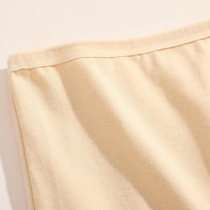 3PCS/SET Women Panties Cotton Seamless Sports Boxers Underwear Female Solid Color Briefs Cozy Lingerie Intimate Underpants XS-XL