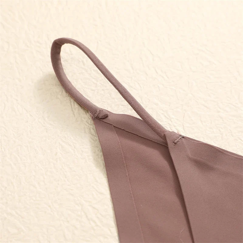 10Pcs Seamless Thong Women Thin Strap Low Waist High Flexibility Panties Sexy Underwear Ladies Briefs T-back Comfortable Women