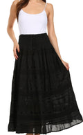 Lace and Ribbon Boho Skirt