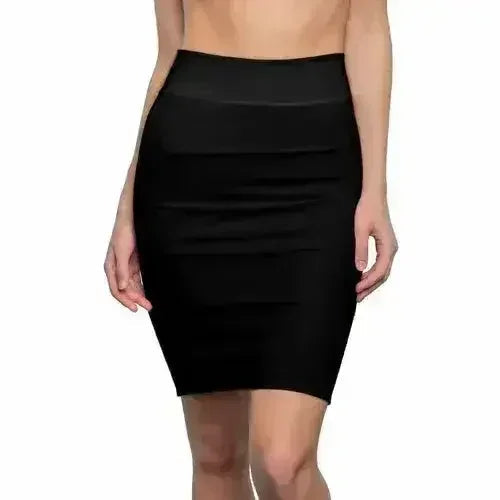 Stretchy Black Pencil Skirt